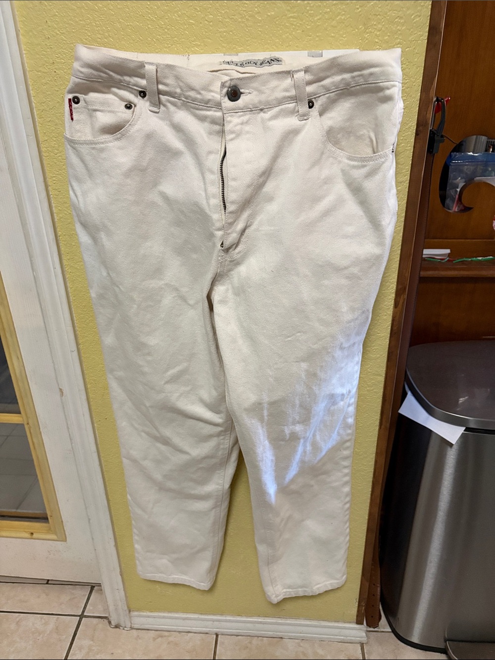 Bugle Boy Cream Straight men’s Jeans 34x30”